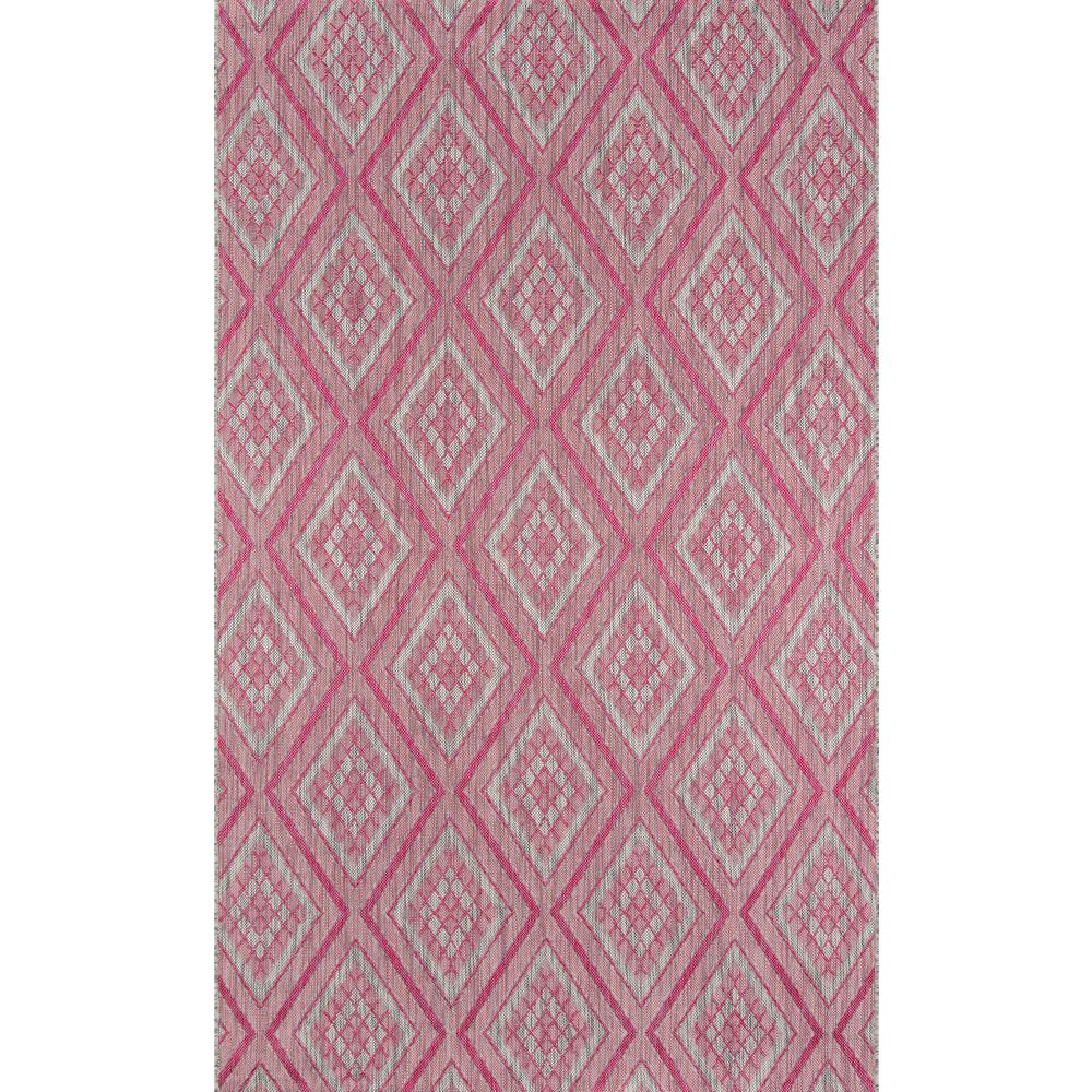 Contemporary Runner Area Rug, Pink, 2'7" X 7'6" Runner. Picture 1