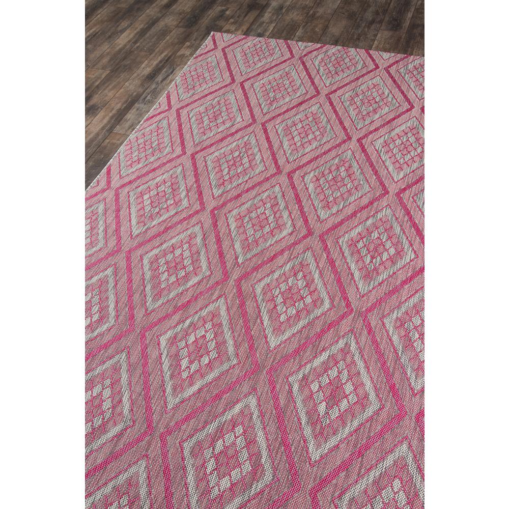 Contemporary Runner Area Rug, Pink, 2'7" X 7'6" Runner. Picture 2