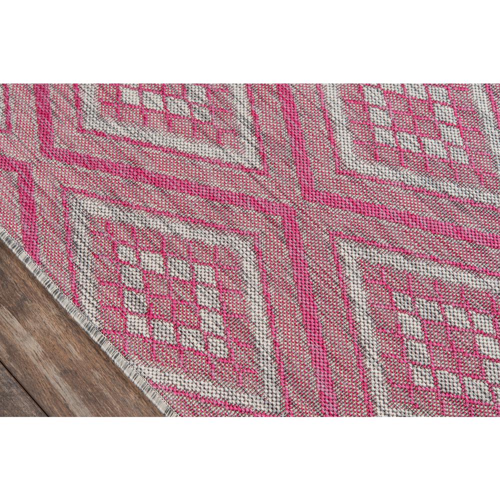 Contemporary Runner Area Rug, Pink, 2'7" X 7'6" Runner. Picture 3