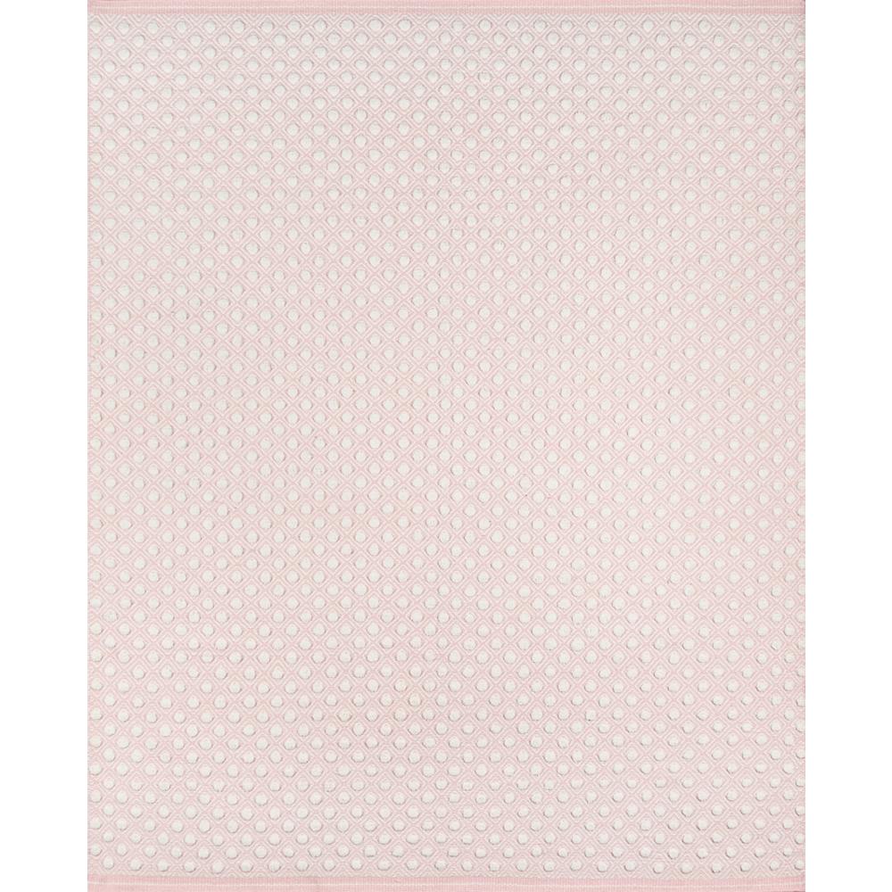 Modern Rectangle Area Rug, Pink, 3'9" X 5'9". Picture 1