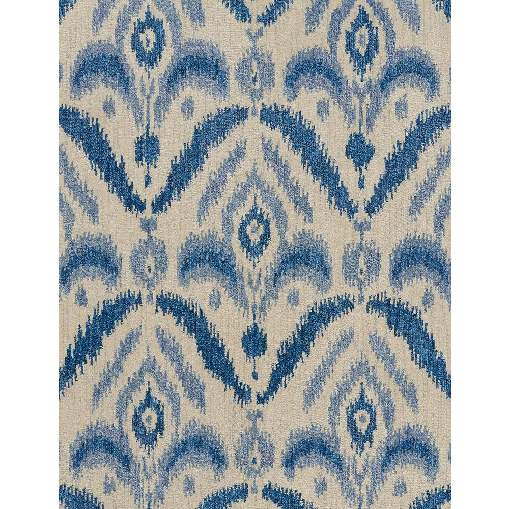 Transitional Runner Area Rug, Blue, 2'6" X 8' Runner. Picture 6