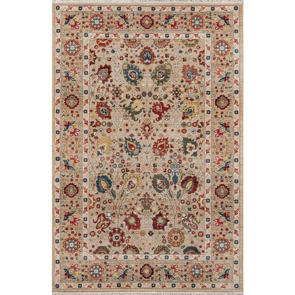 Traditional Runner Area Rug, Ivory, 2'3" X 8' Runner. Picture 1