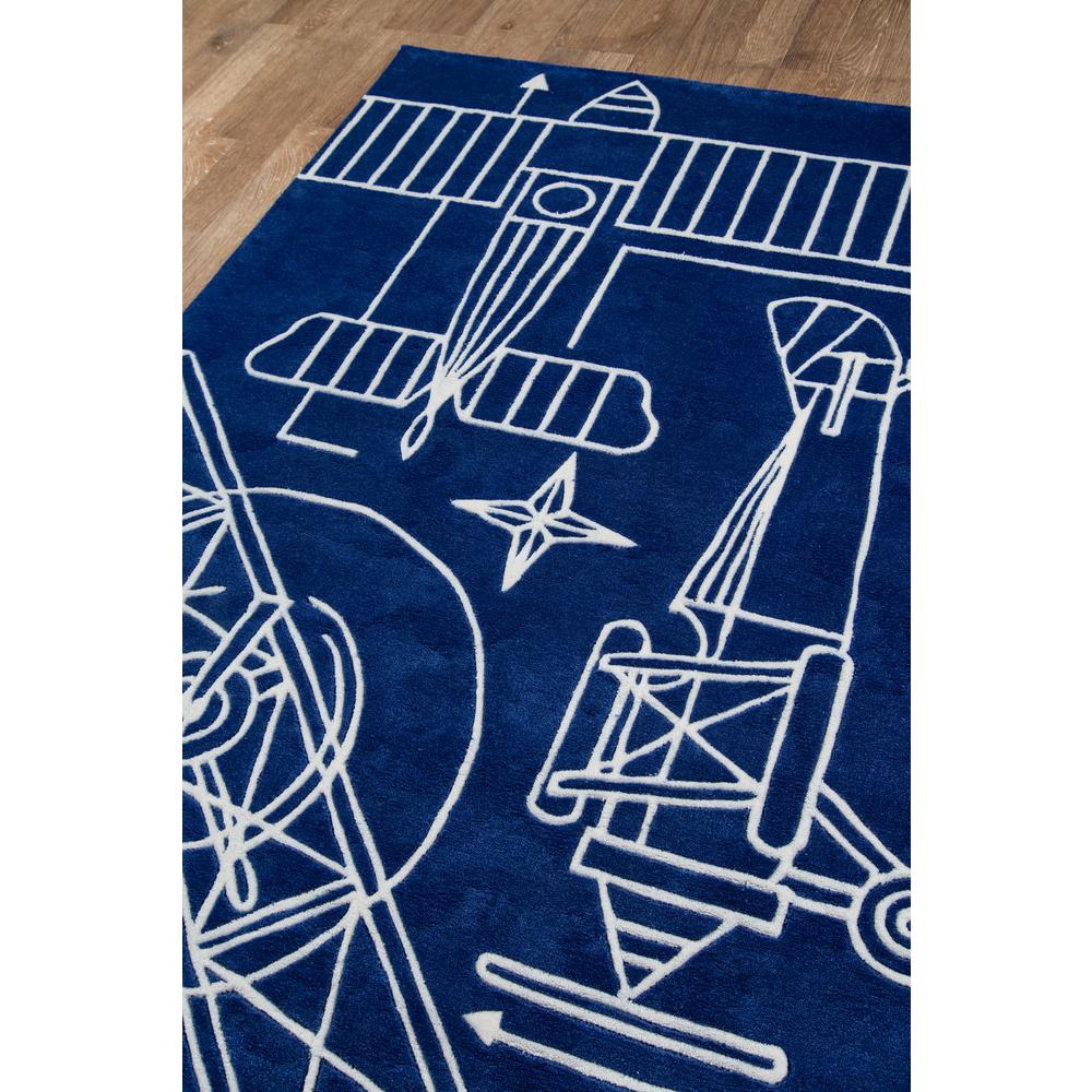 Lil Mo Hipster Area Rug, Navy, 3' X 5'. Picture 2