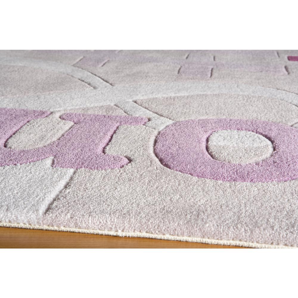 Contemporary Rectangle Area Rug, Lilac, 8' X 10'. Picture 2