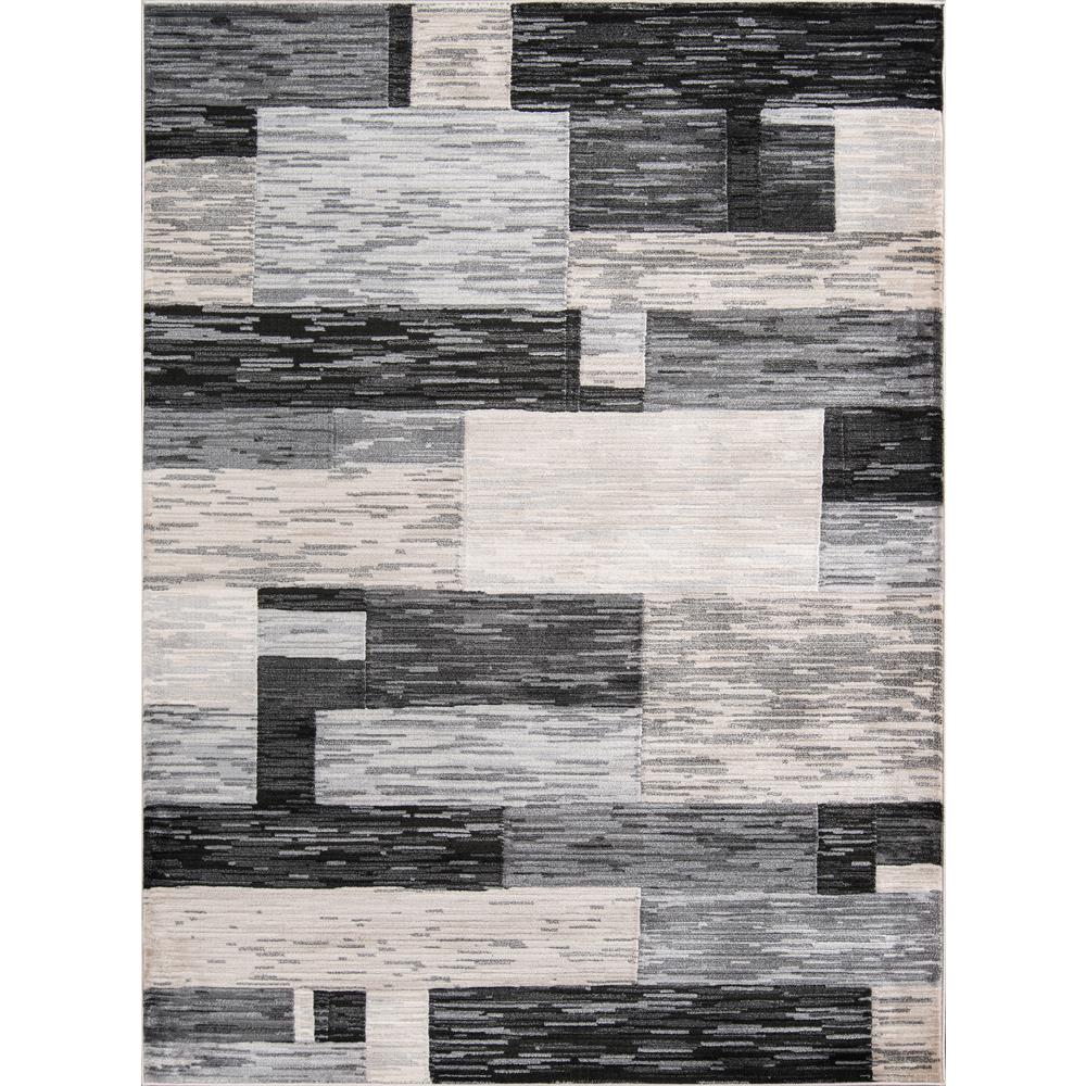 Logan Area Rug, Charcoal, 2'3" X 7'6" Runner. Picture 1