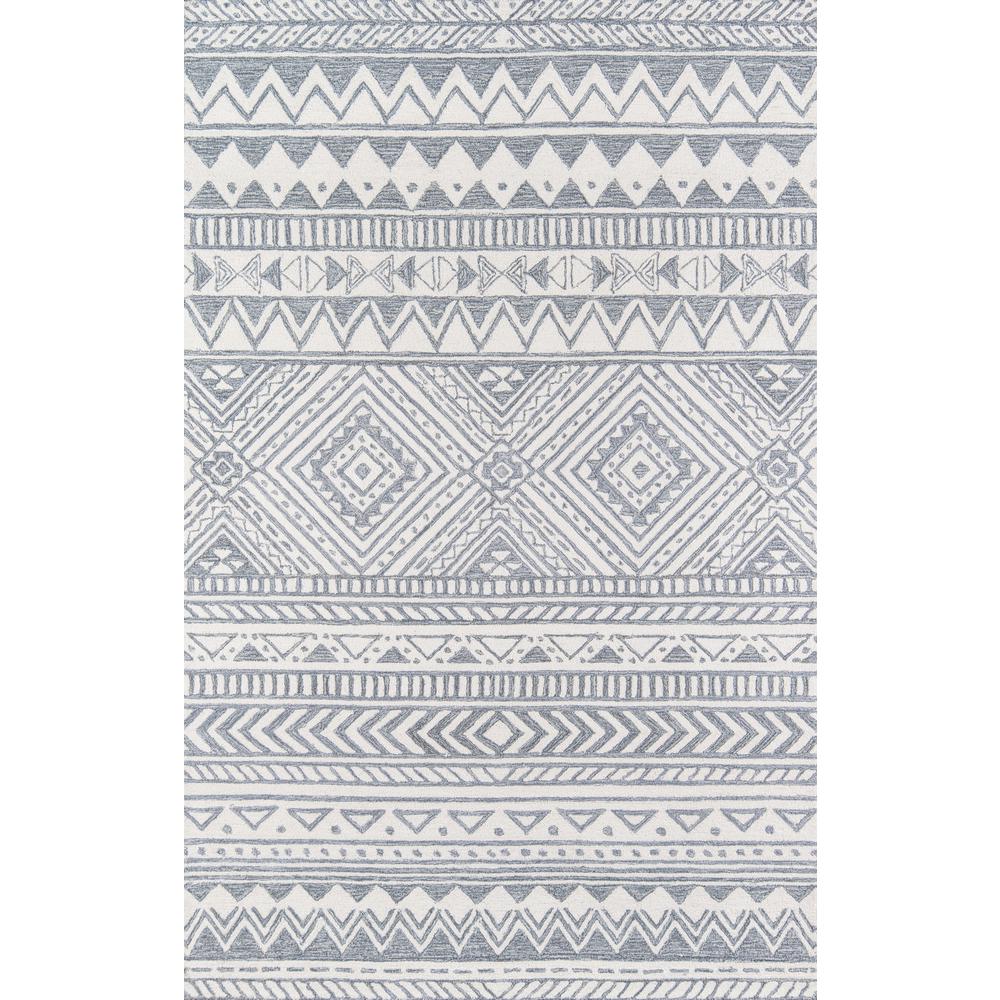 Contemporary Runner Area Rug, Grey, 2' X 8' Runner. Picture 1