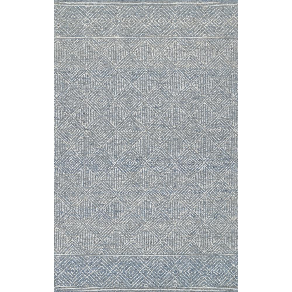 Contemporary Runner Area Rug, Blue, 2' X 8' Runner. Picture 1