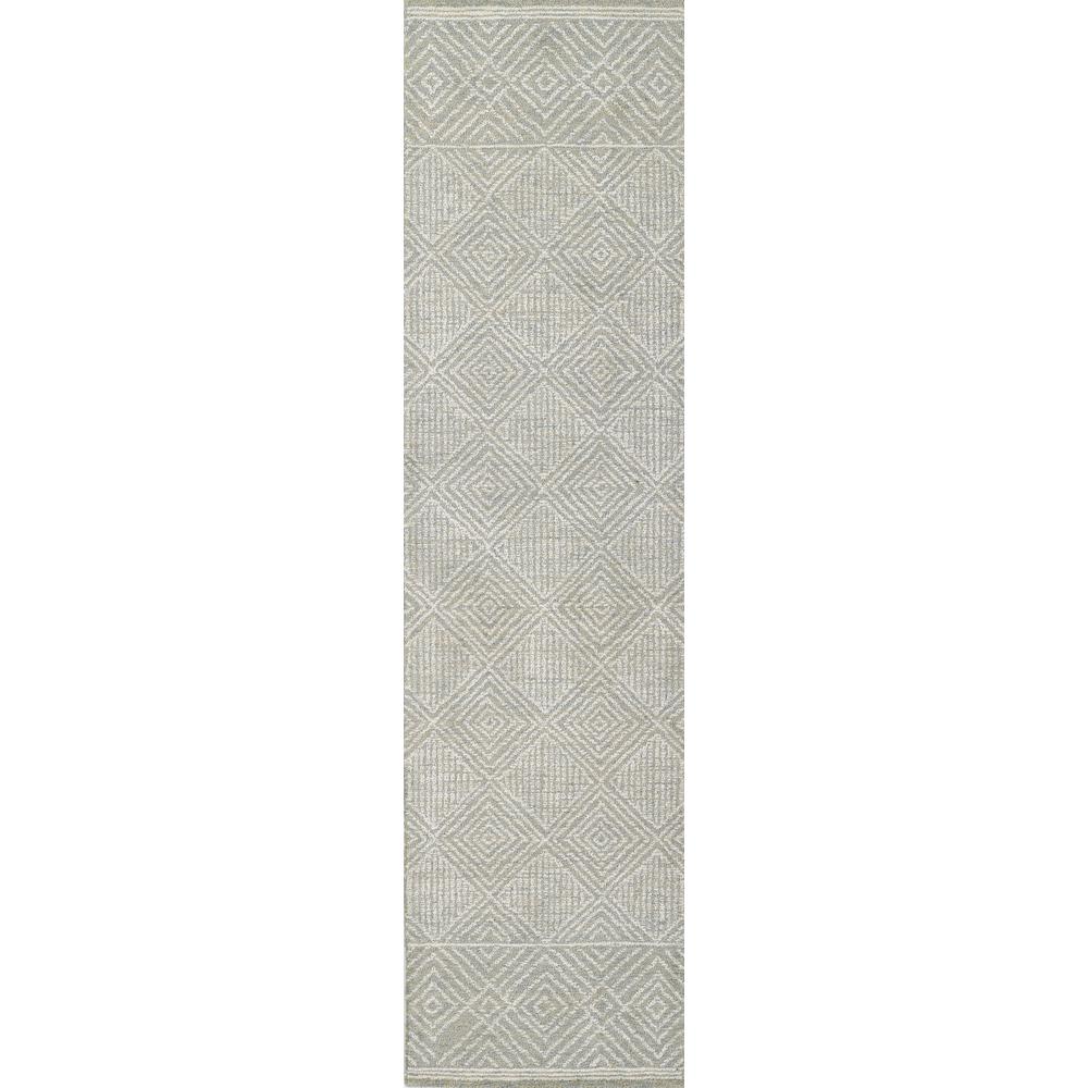 Contemporary Runner Area Rug, Grey, 2' X 8' Runner. Picture 5