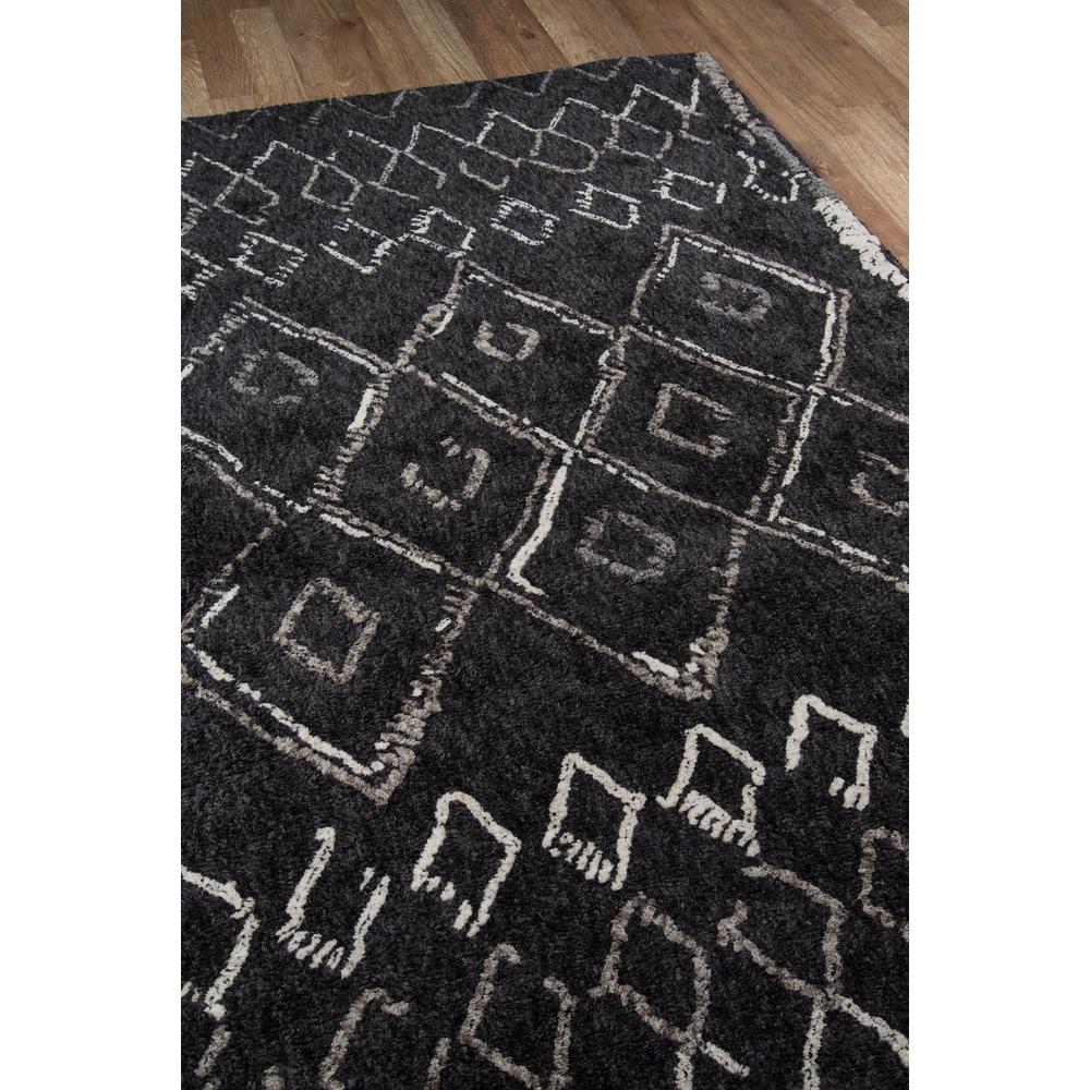 Contemporary Runner Area Rug, Black, 2'3" X 8' Runner. Picture 2