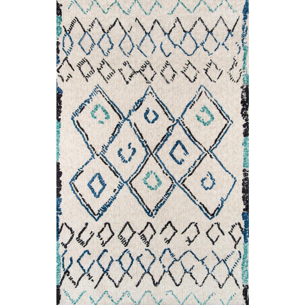 Contemporary Runner Area Rug, Ivory, 2'3" X 8' Runner. Picture 1