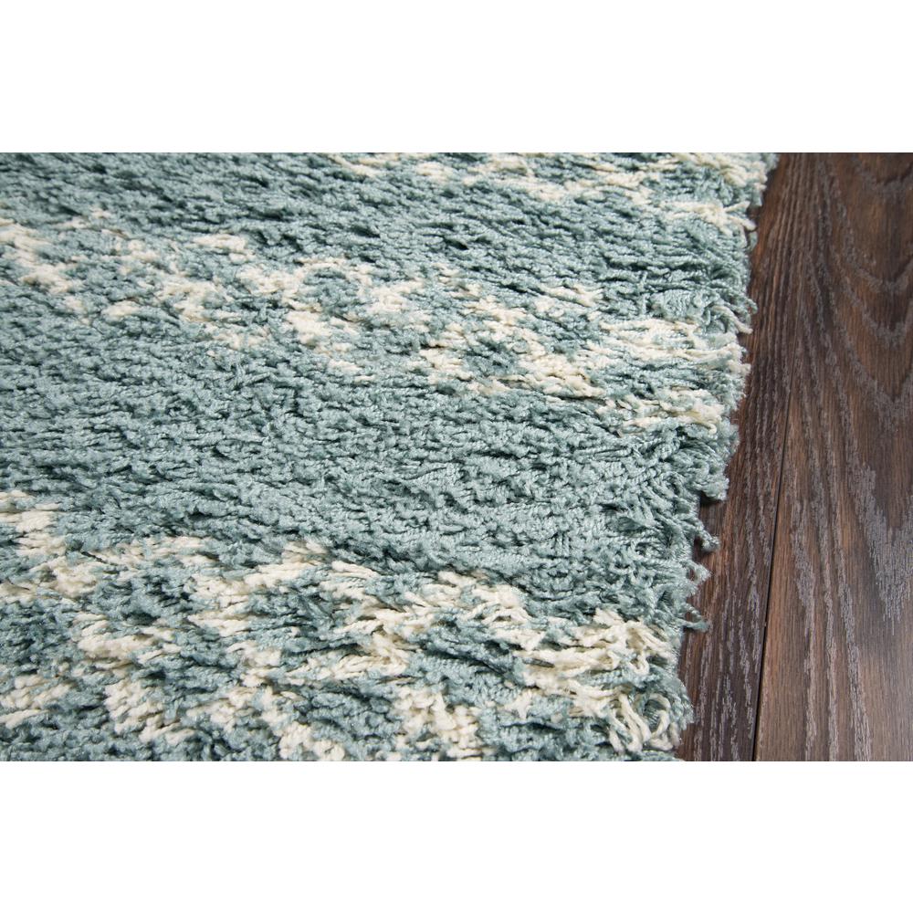 Contemporary Runner Area Rug, Blue, 2'3" X 7'6" Runner. Picture 3