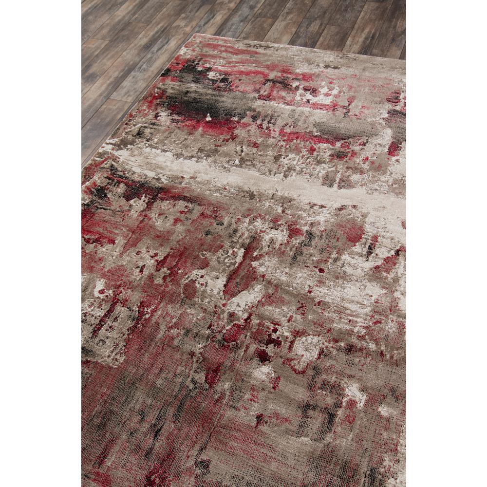 Contemporary Runner Area Rug, Red, 2'3" X 7'6" Runner. Picture 2