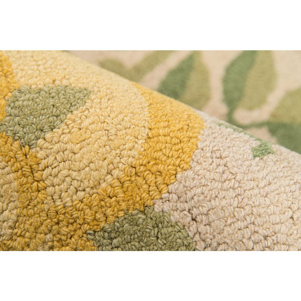 Contemporary Runner Area Rug, Yellow, 2'3" X 8' Runner. Picture 4