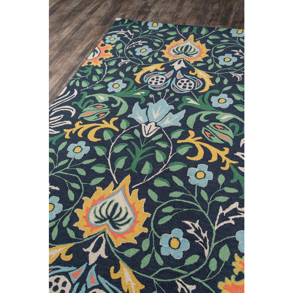 Casual Runner Area Rug, Navy, 2'3" X 8' Runner. Picture 2