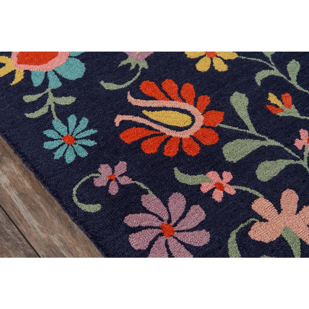 Casual Runner Area Rug, Navy, 2'3" X 8' Runner. Picture 3
