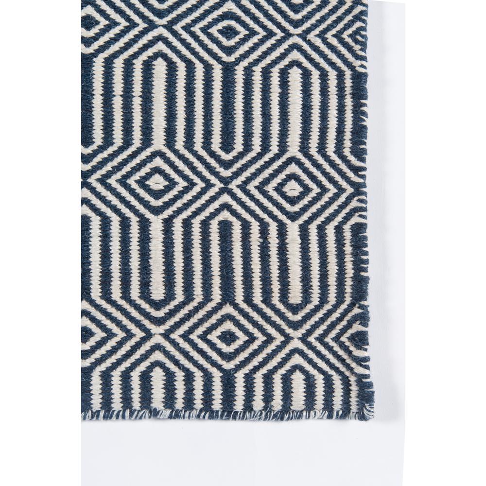 Contemporary Runner Area Rug, Navy, 2'3" X 8' Runner. Picture 3