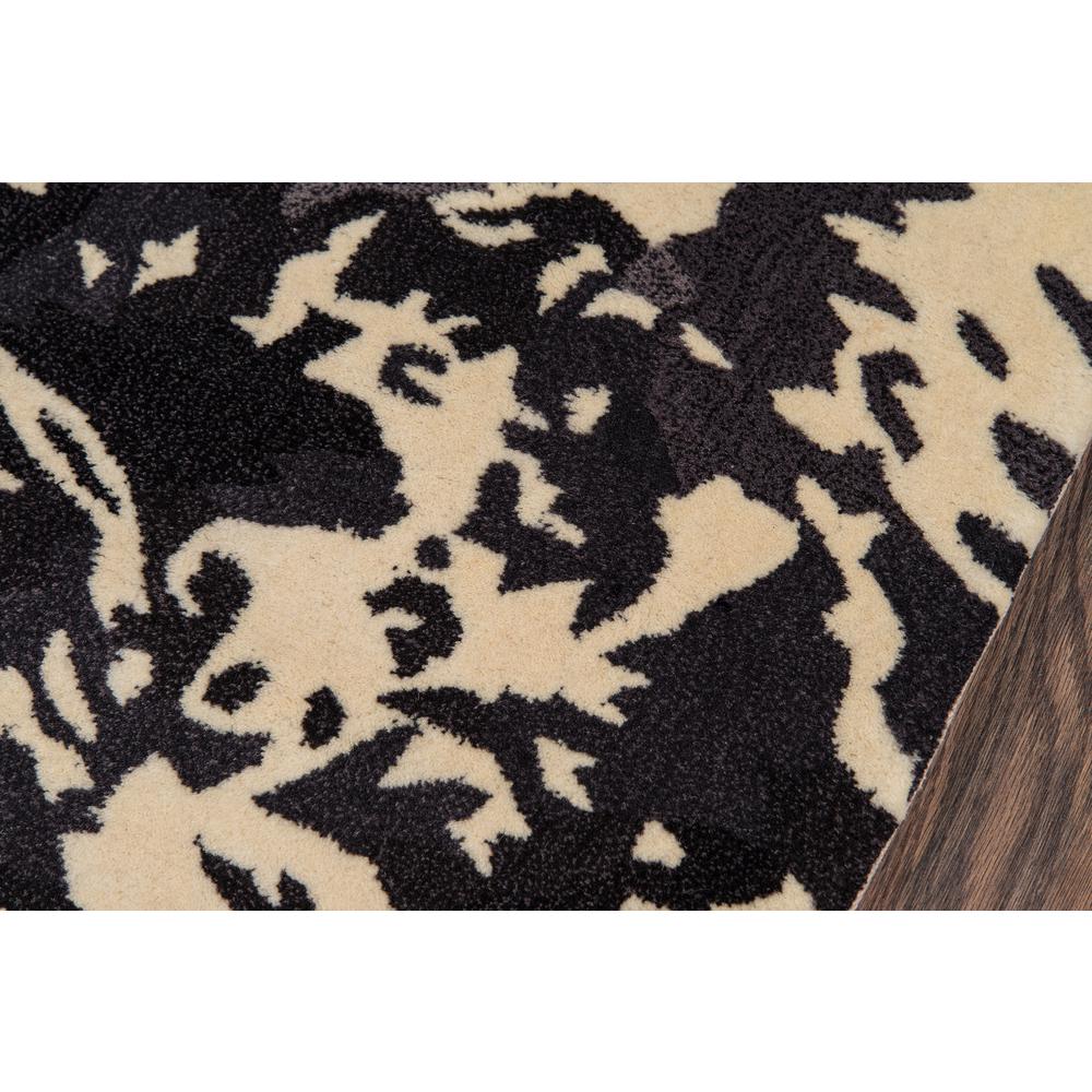 Contemporary Runner Area Rug, Charcoal, 2'6" X 8' Runner. Picture 3