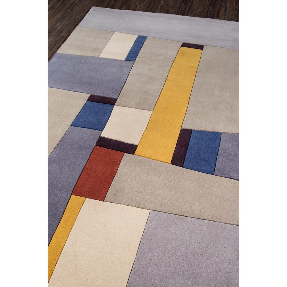 Contemporary Runner Area Rug, Grey, 2'6" X 8' Runner. Picture 2