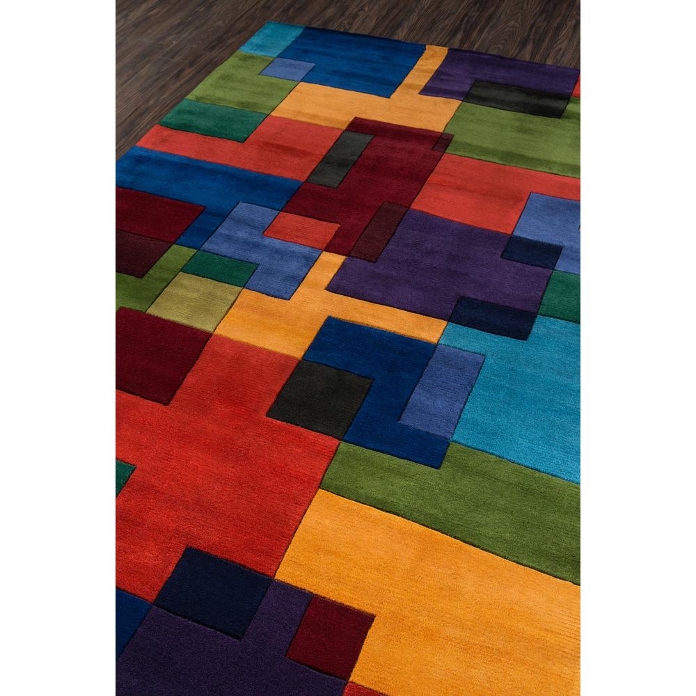 Contemporary Runner Area Rug, Multi, 2'6" X 8' Runner. Picture 2