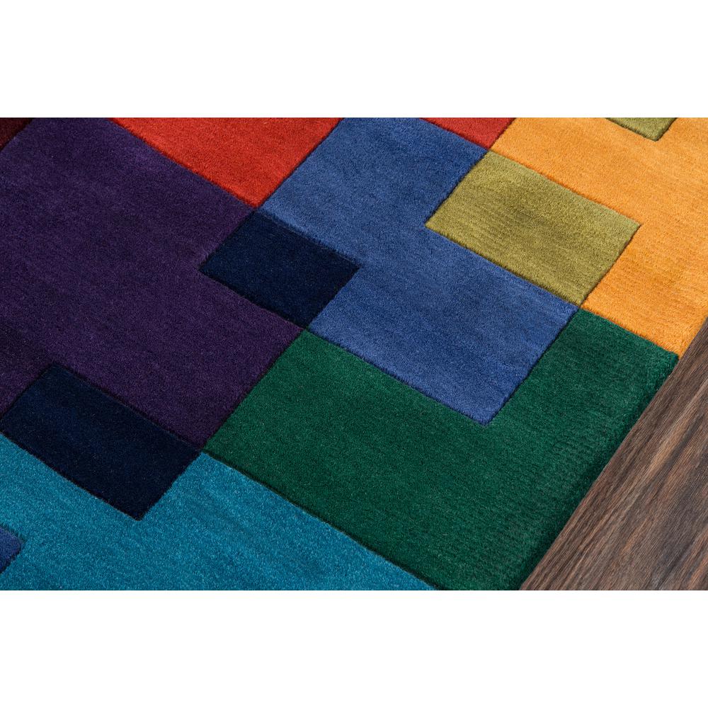 Contemporary Runner Area Rug, Multi, 2'6" X 8' Runner. Picture 3