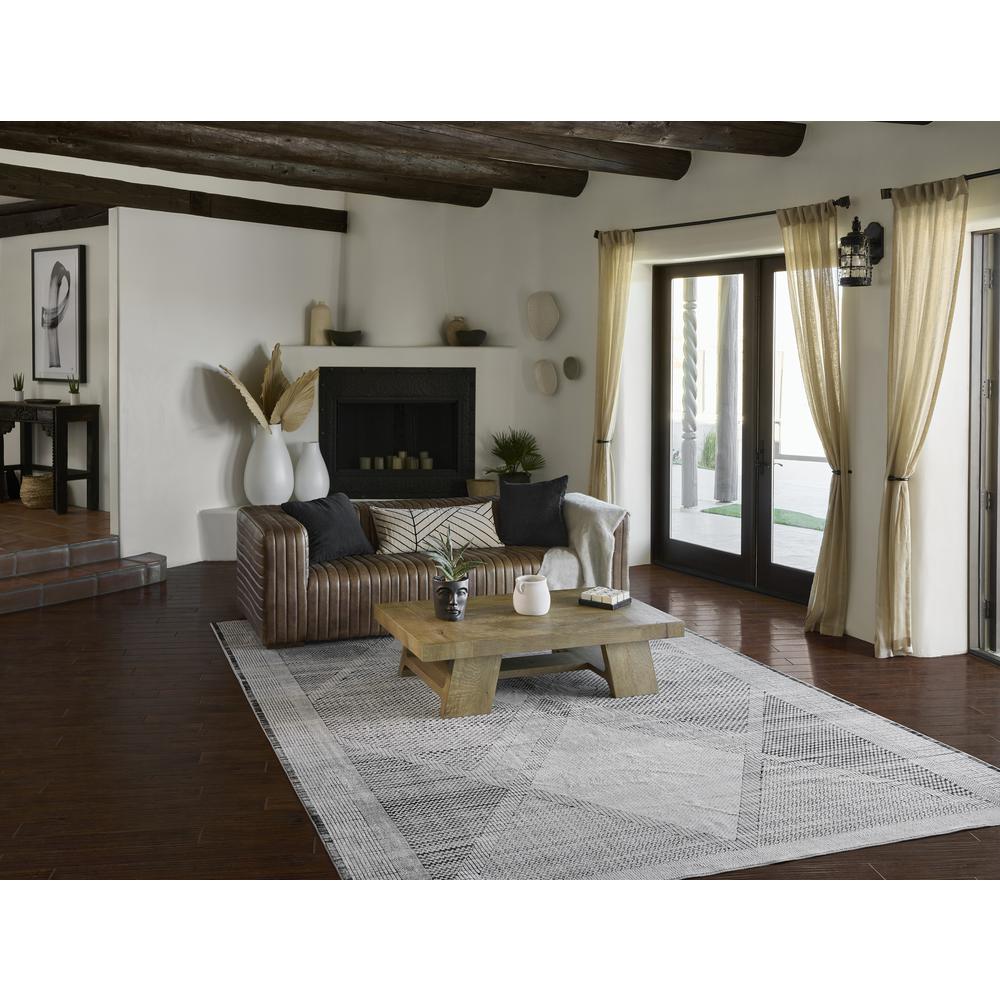 Contemporary Runner Area Rug, Ivory, 2'3" X 7'6" Runner. Picture 10