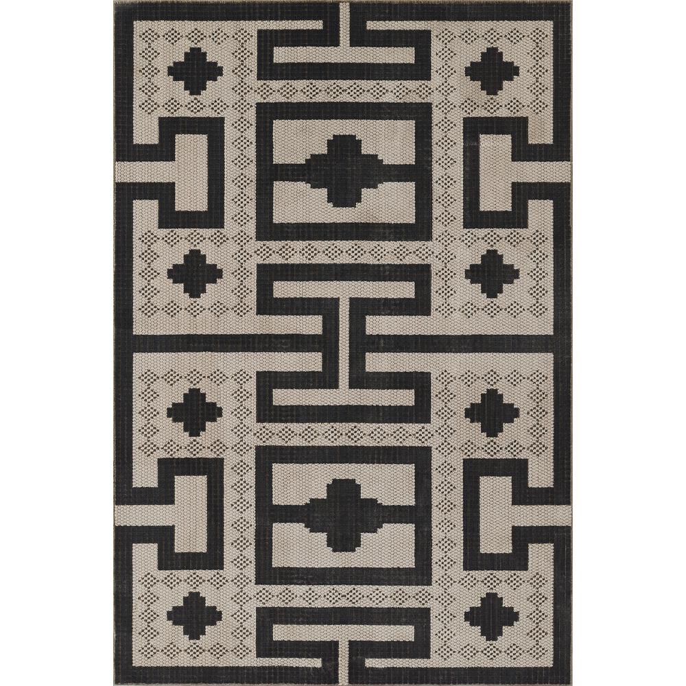 Contemporary Runner Area Rug, Ivory, 2'3" X 7'6" Runner. Picture 1