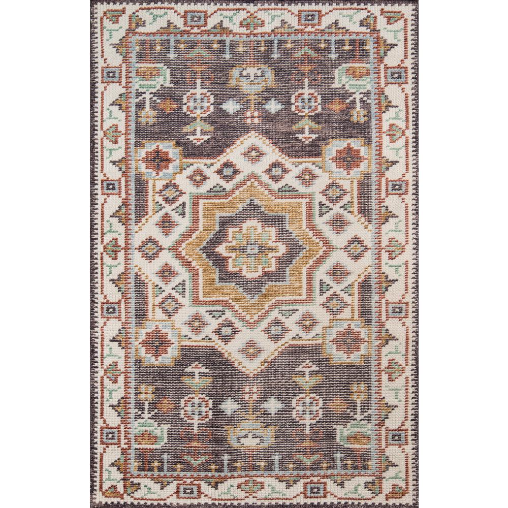 Traditional Rectangle Area Rug, Brown, 3'6" X 5'6". Picture 1