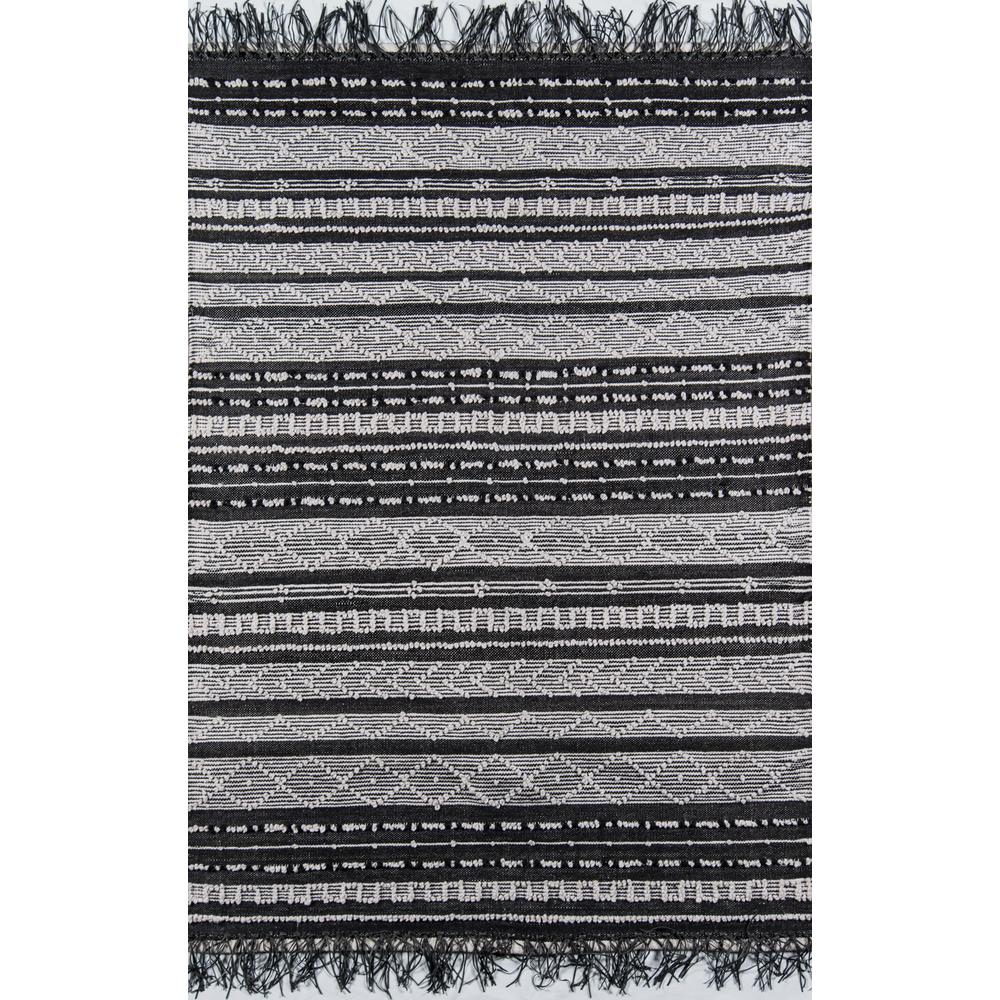 Contemporary Rectangle Area Rug, Black, 3'9" X 5'9". Picture 1