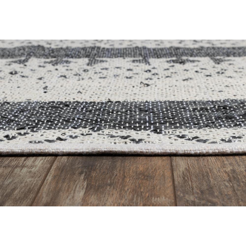 Contemporary Rectangle Area Rug, Black, 3'9" X 5'9". Picture 2