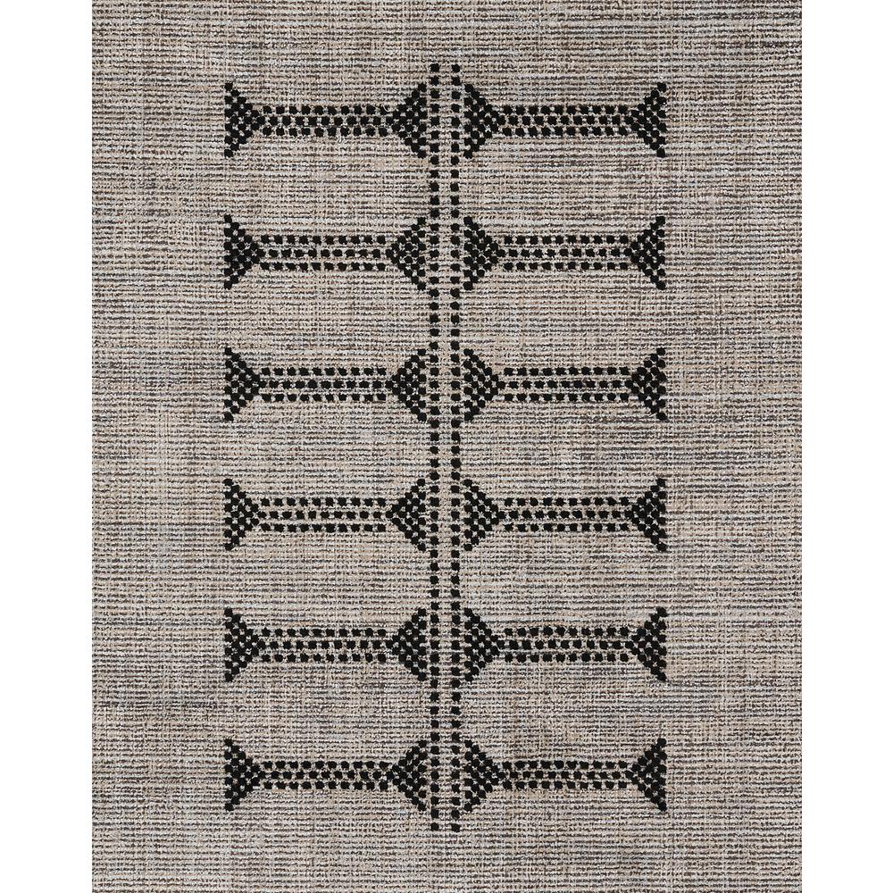 Contemporary Rectangle Area Rug, Black, 5'3" X 7'6". Picture 7