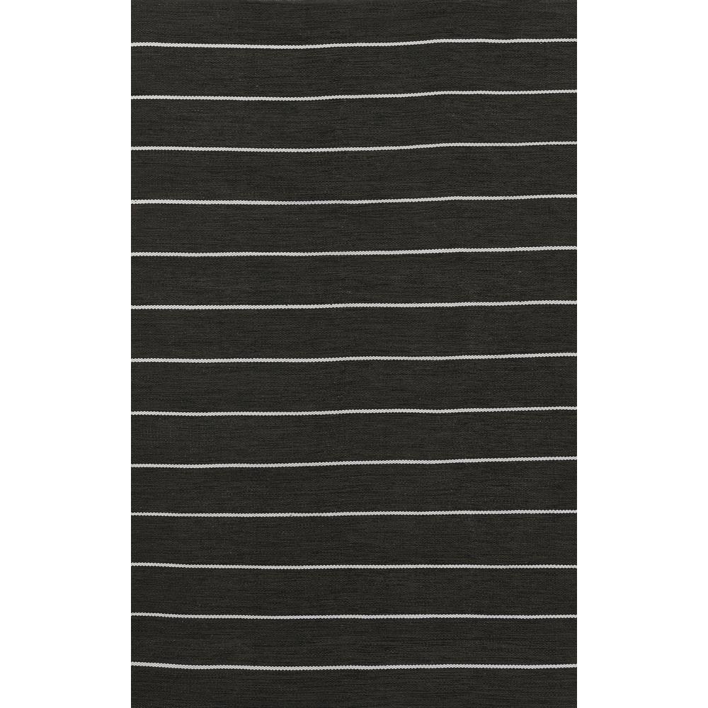 Contemporary Rectangle Area Rug, Black, 2' X 3'. Picture 1