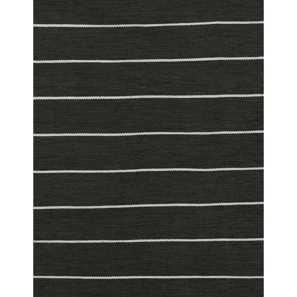 Contemporary Rectangle Area Rug, Black, 2' X 3'. Picture 6