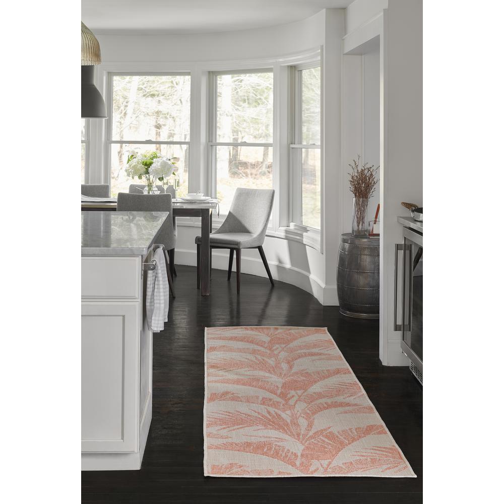 Transitional Runner Area Rug, Coral, 2'7" X 7'6" Runner. Picture 11