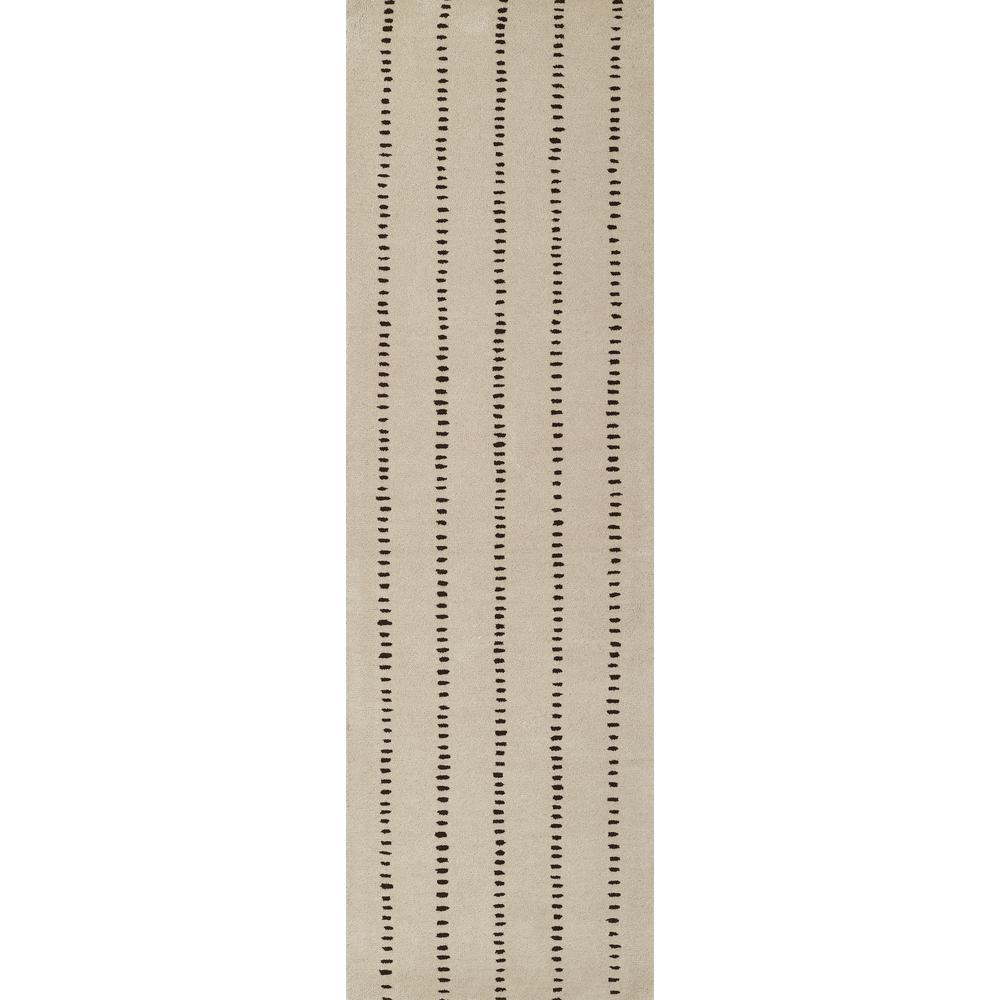 Contemporary Runner Area Rug, Ivory, 2'6" X 8' Runner. Picture 5