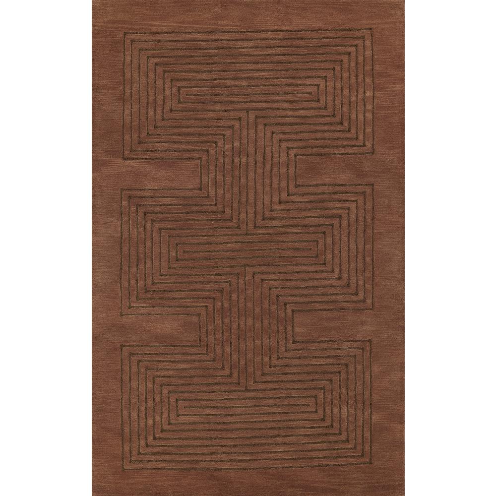 Contemporary Runner Area Rug, Copper, 2'6" X 8' Runner. Picture 1