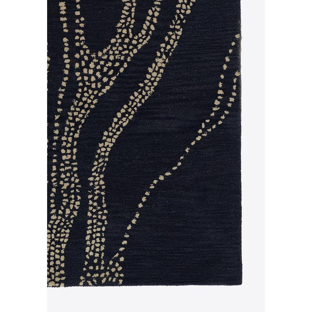 Contemporary Runner Area Rug, Navy, 2'6" X 8' Runner. Picture 2