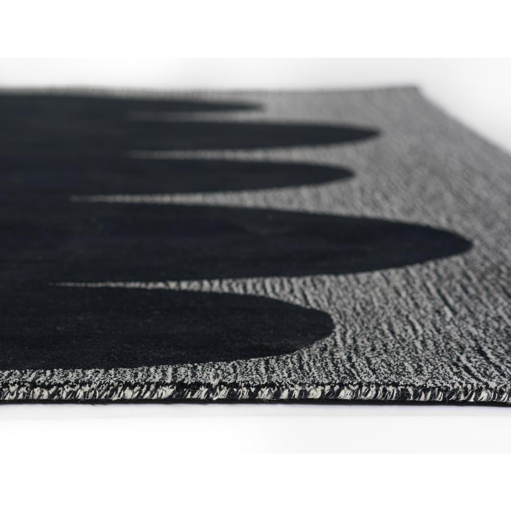 Contemporary Runner Area Rug, Black, 2'6" X 8' Runner. Picture 5