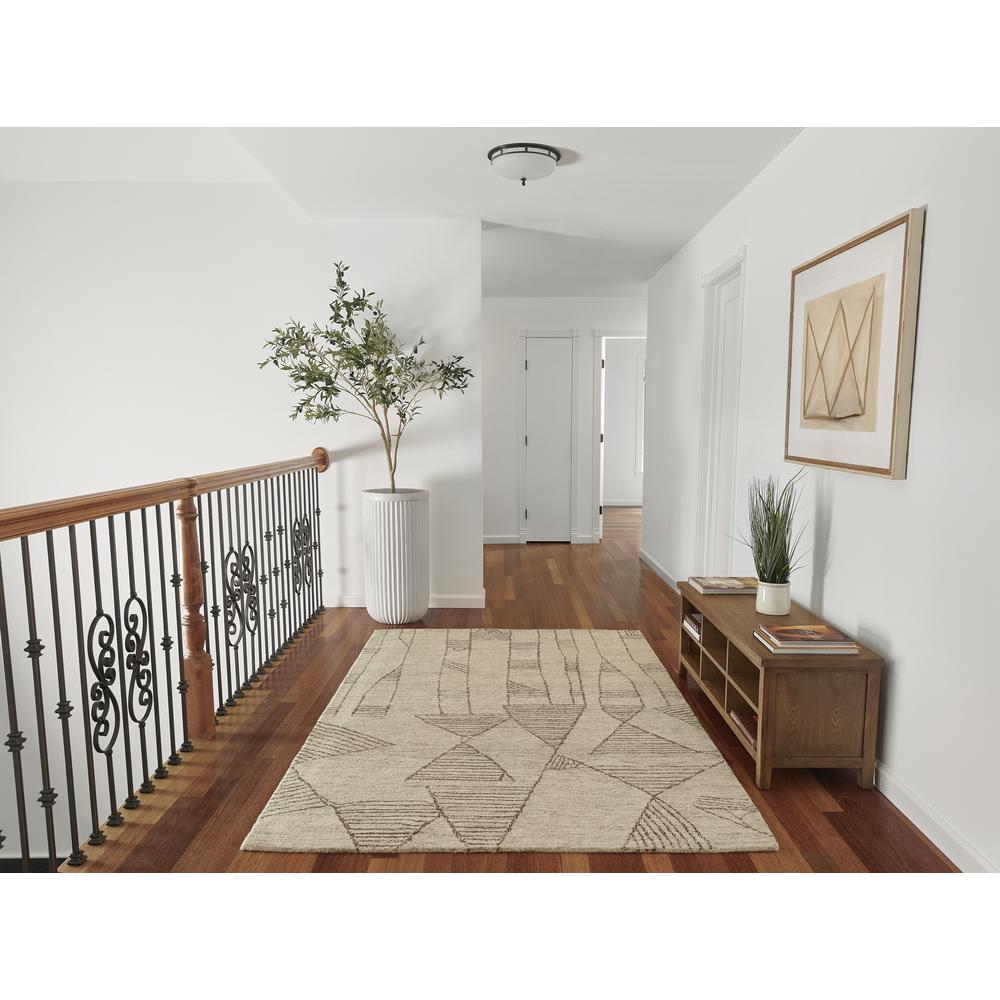 Contemporary Runner Area Rug, Grey, 2'3" X 8' Runner. Picture 8