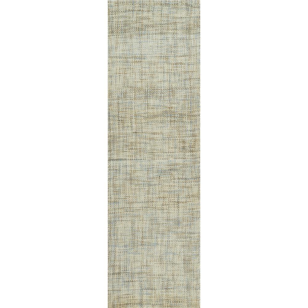 Contemporary Runner Area Rug, Light Grey, 2'3" X 8' Runner. Picture 5