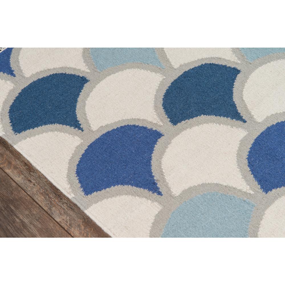 Contemporary Runner Area Rug, Blue, 2'3" X 8' Runner. Picture 3