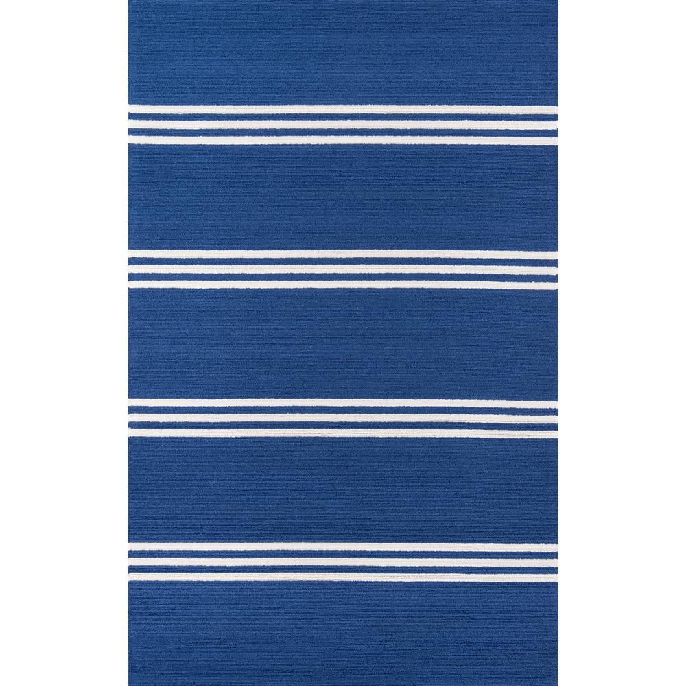 Contemporary Rectangle Area Rug, Maritime Blue, 3'9" X 5'9". Picture 1