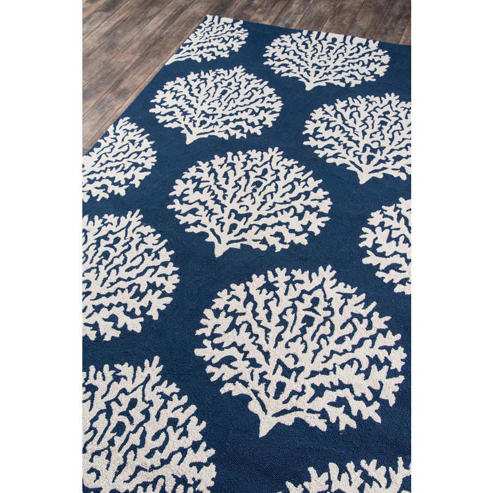 Contemporary Rectangle Area Rug, Navy, 3'9" X 5'9". Picture 2