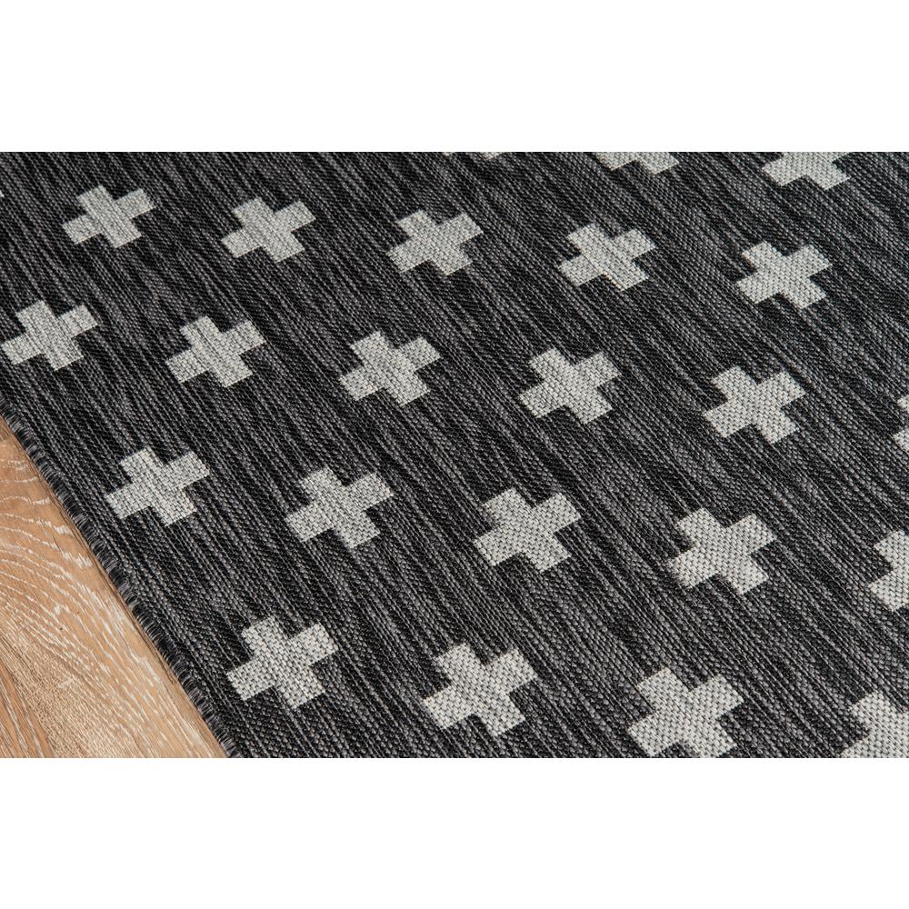 Contemporary Runner Area Rug, Charcoal, 2' X 6' Runner. Picture 3