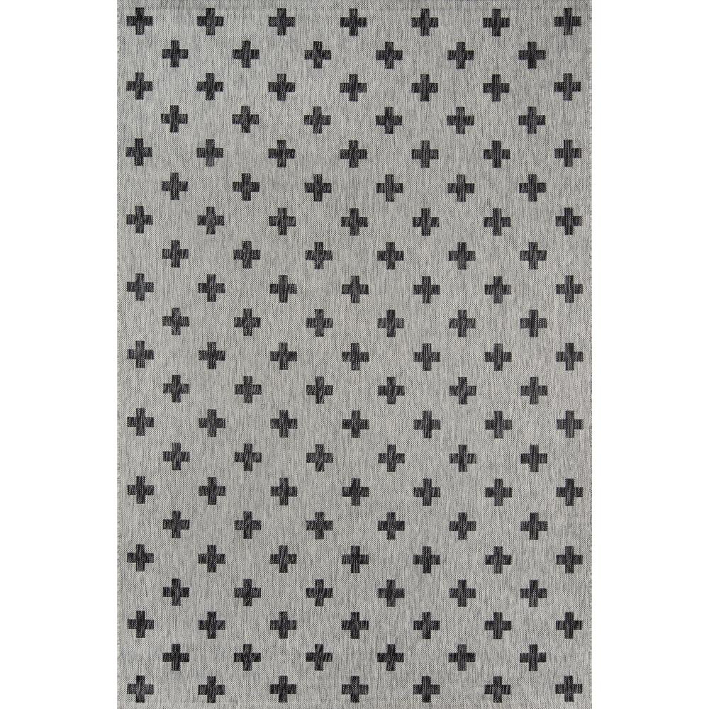 Contemporary Runner Area Rug, Grey, 2'7" X 7'6" Runner. Picture 1