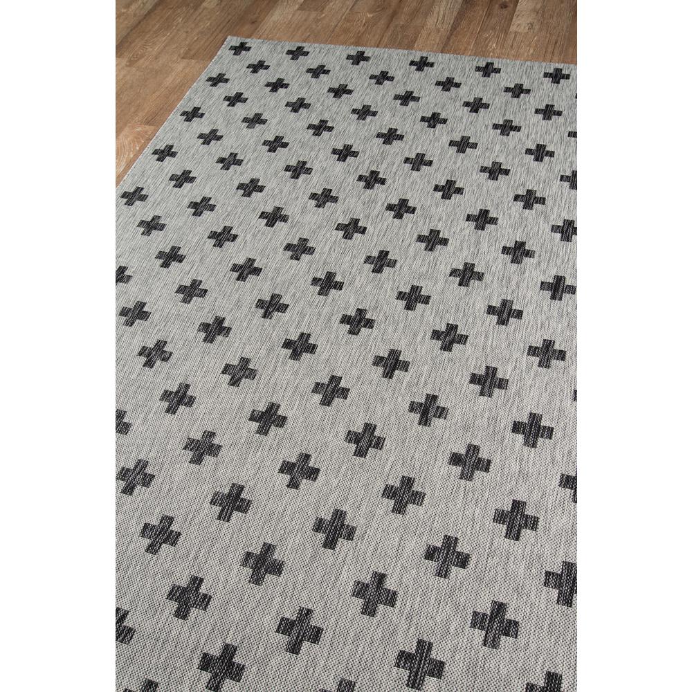 Contemporary Runner Area Rug, Grey, 2'7" X 7'6" Runner. Picture 2