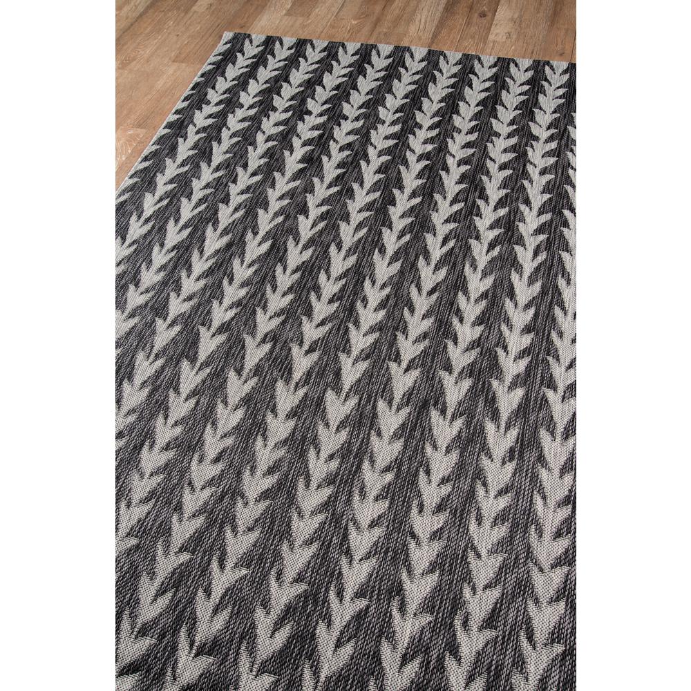 Contemporary Runner Area Rug, Charcoal, 2'7" X 7'6" Runner. Picture 2