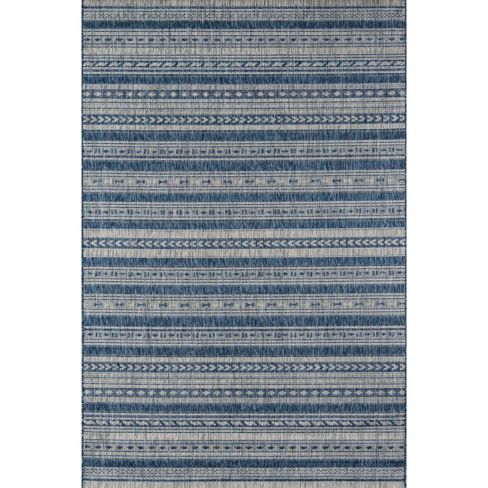 Contemporary Runner Area Rug, Blue, 2' X 10' Runner. Picture 1