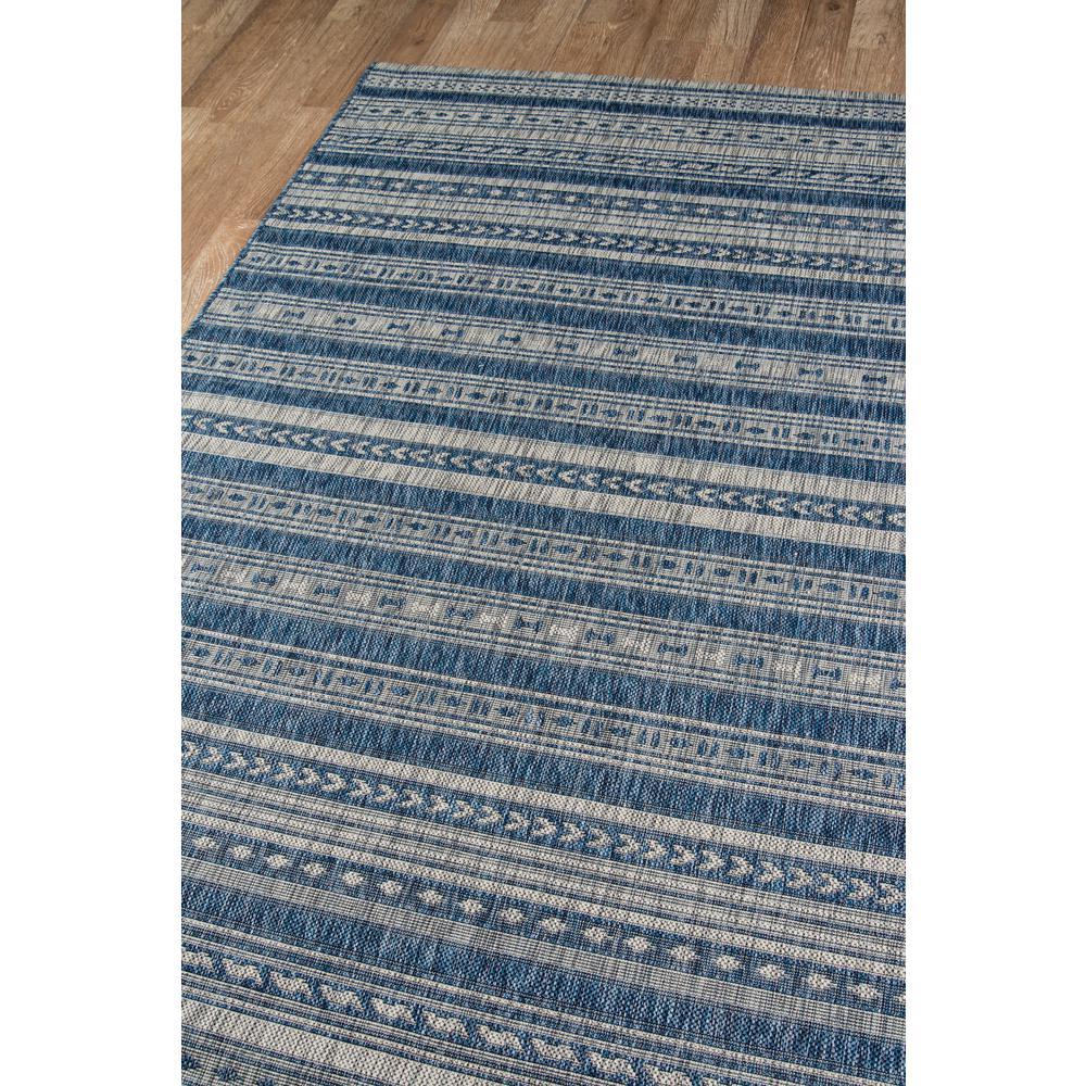 Contemporary Runner Area Rug, Blue, 2'7" X 7'6" Runner. Picture 2