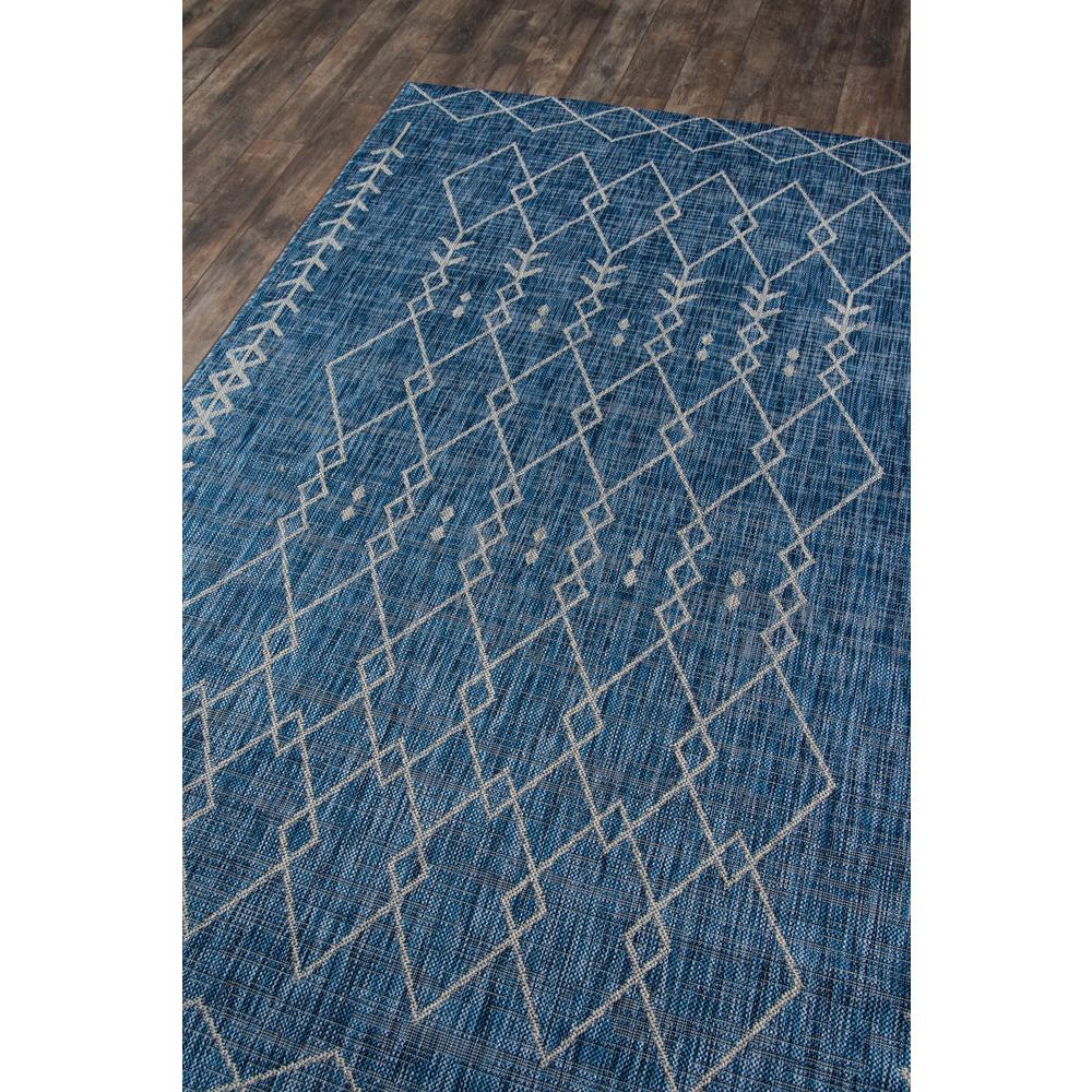 Contemporary Runner Area Rug, Blue, 2' X 10' Runner. Picture 2