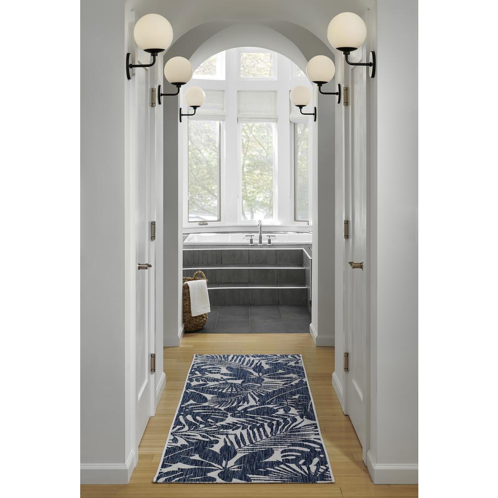 Transitional Runner Area Rug, Blue, 2' X 6' Runner. Picture 9
